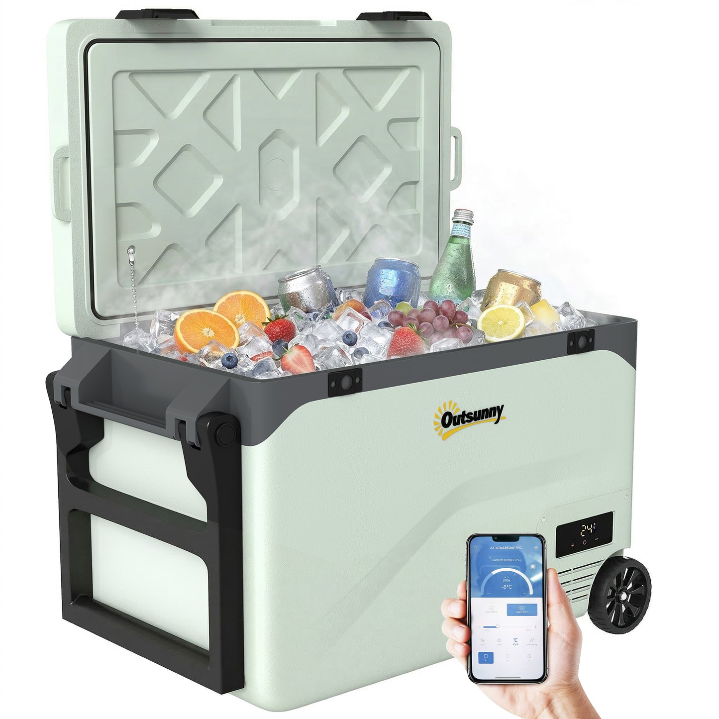 Compressor Car Fridge Freezer, Camping Refrigerator w/ App Control