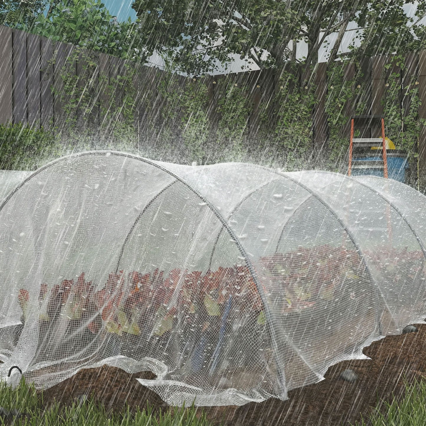 3 x 5m Waterproof Tarpaulin, 140GSM Tear-Resistant PE Tarp