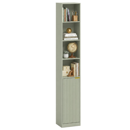 Bookcase Adjustable Shelf 6-Tier Light Green