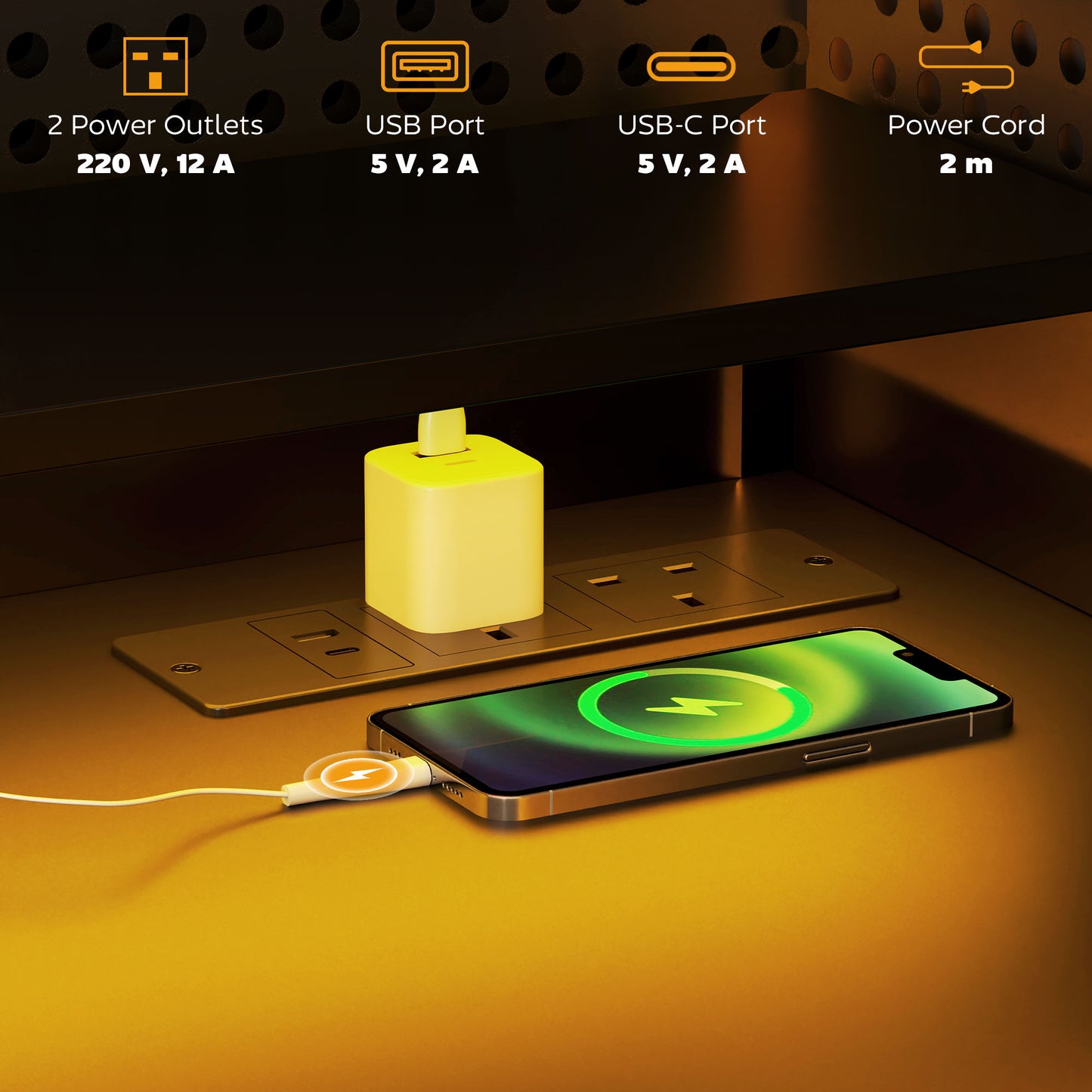 Gaming Desk with Monitor Stand and Sliding Keyboard Tray Black