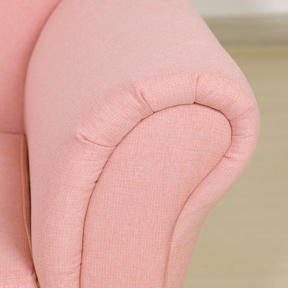 Kids Sofa Couch Toddler Armchair with Storage for Bedroom Pink