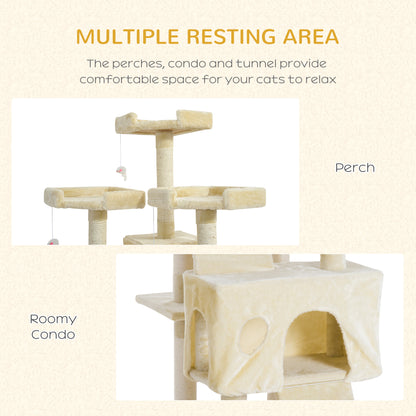 Condo Furniture Scratcher Post Pet Cat Tree Kitten Bed House Play Toy