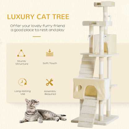 Condo Furniture Scratcher Post Pet Cat Tree Kitten Bed House Play Toy