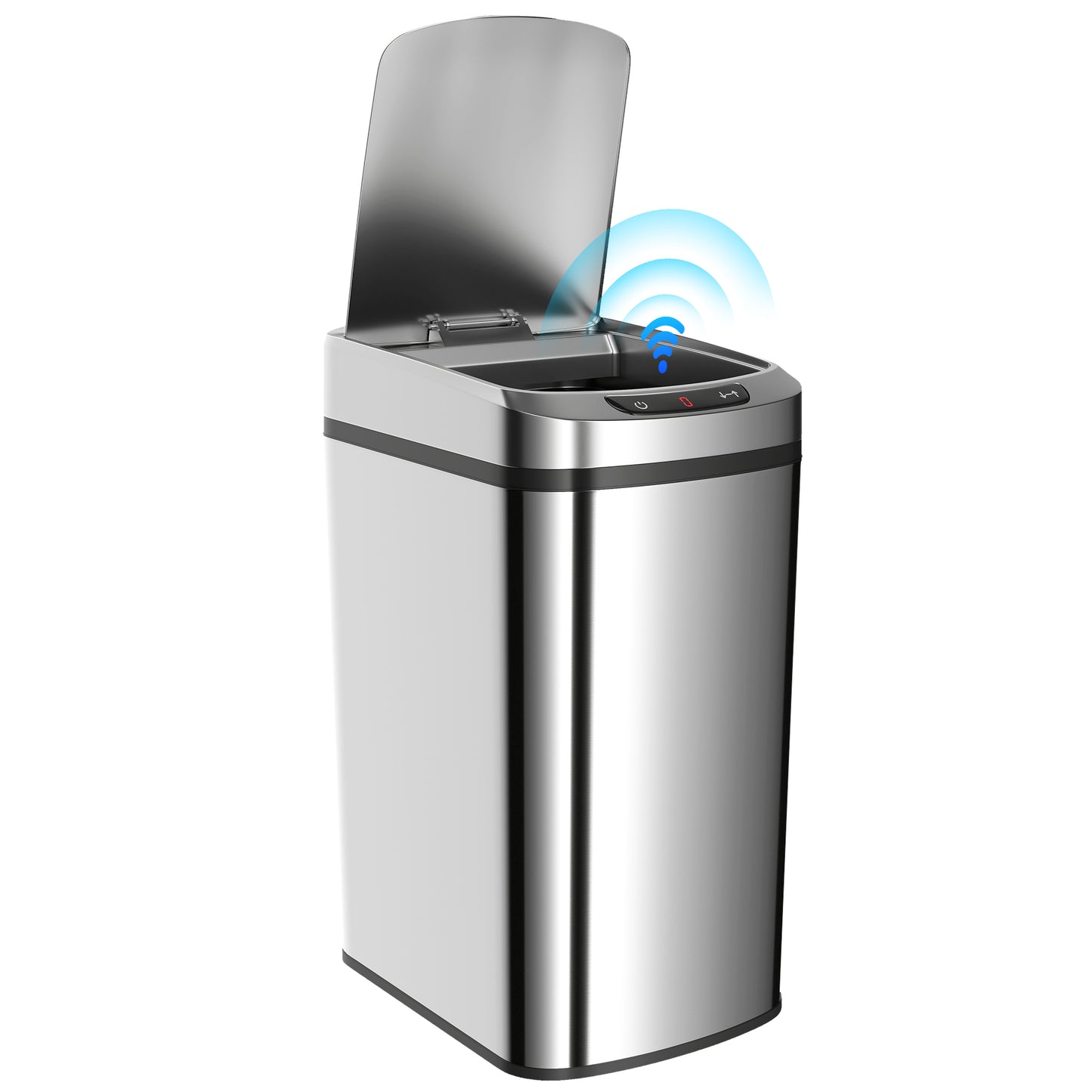 12L Sensor Bin, Automatic Touchless Motion Sensor Kitchen Bin, Silver