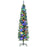 6' Artificial Prelit Christmas Trees Holiday D√©cor with Colourful LED Lights, Pencil Shape, Steel Base