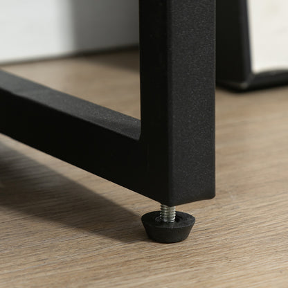 2 Flip Door Shoe Cabinet with Divider for Entryway Rustic Brown