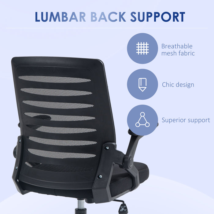 Mesh Office Chair, Swivel Task Computer Chair for Home with Lumbar Support