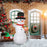 6FT Inflatable Snowman with Candy Cane and Gift Box for Party