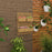 Wall-mounted Wooden Garden Planters with Trellis, Drainage Holes and 3 Planter Boxes for Patio, Carbonised