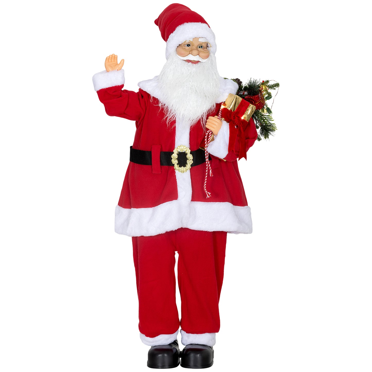 Life Size Animated Santa Claus with Sound Activated for Party