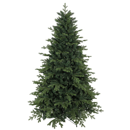 7 Ft Artificial Christmas Tree with Metal Base, Hinged Branches