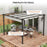 3 x 3(m) Aluminium Pergola Canopy Gazebo Awning Outdoor Garden Sun Shade Shelter Marquee Party BBQ, Grey