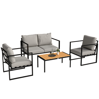 Outdoor Garden Furniture Set, 4 Piece Patio Furniture