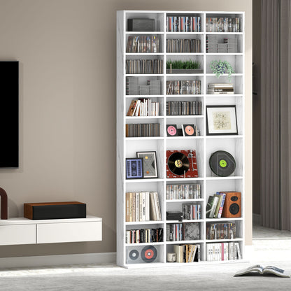 DVD CD Media Storage Rack, Video Display Unit, Marble Effect