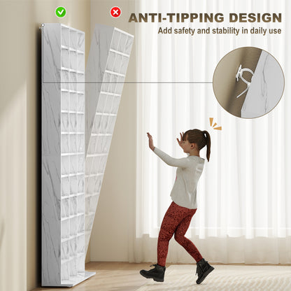 DVD CD Media Storage Rack, Video Display Unit, Marble Effect