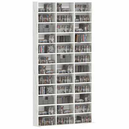 DVD CD Media Storage Rack, Video Display Unit, Marble Effect