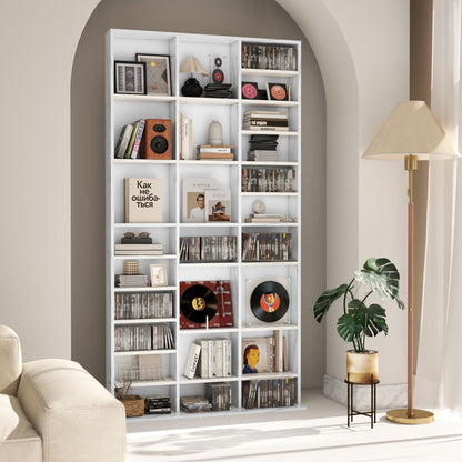 DVD CD Media Storage Rack, Video Display Unit, Marble Effect