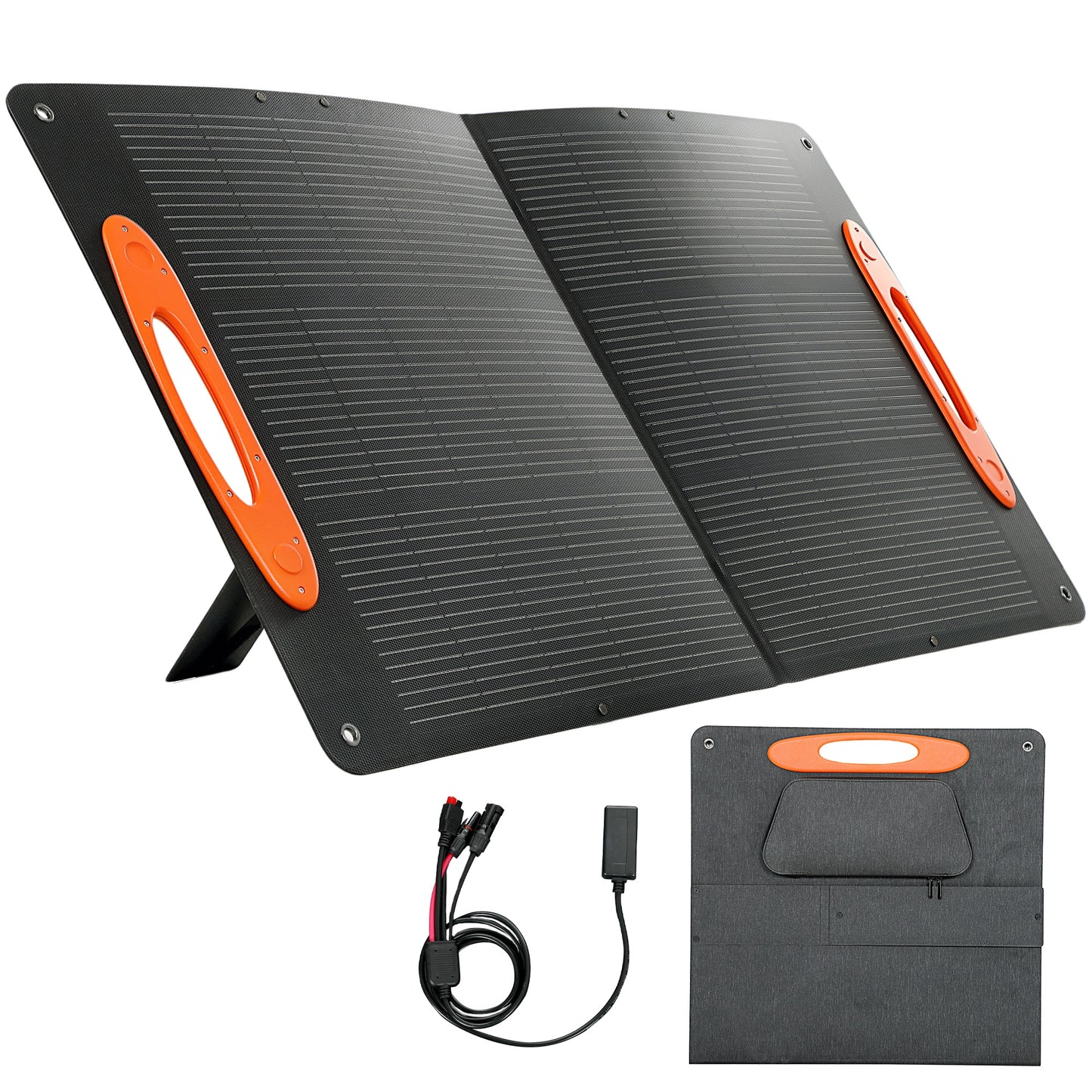 100W Portable Solar Panel Solar Charger with USB-A & USB-C Output