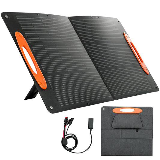 100W Portable Solar Panel Solar Charger with USB-A & USB-C Output