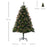 1.5m Prelit Christmas Tree Artificial Tree, Metal Stand-Green