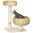 72cm Cat Tree, Kitty Activity Center, Cat Climbing Toy, Cat Tower with 2 Cattail Beds Ball Toy Sisal Scratching Post, Beige