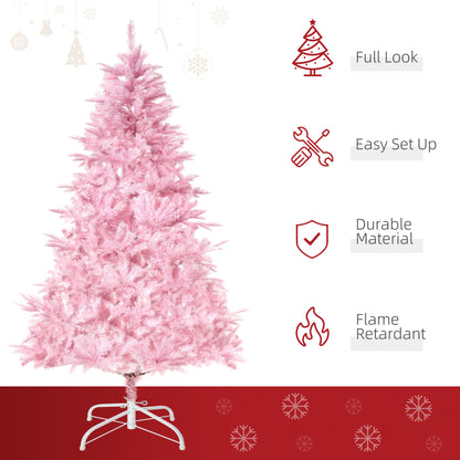 5FT Artificial Christmas Tree w/ Automatic Open for Home Party Pink
