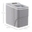 Portable Ice Maker Countertop, Bullet Ice Cube Machine, 9 Ice Cubes per 8 Minutes, Automatic Cleaning, Visible Window Scoop