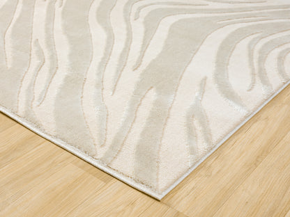 Vellure Modern Living Room Area Rug Embossed Metallic Sheen Marble - 2 Colours Available