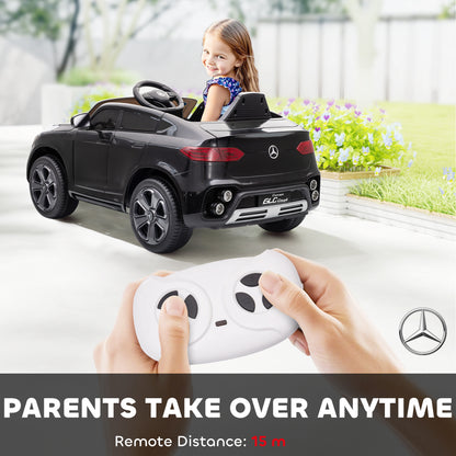 Mercedes-Benz GLC Licensed Kids Ride on Car with Remote, Black
