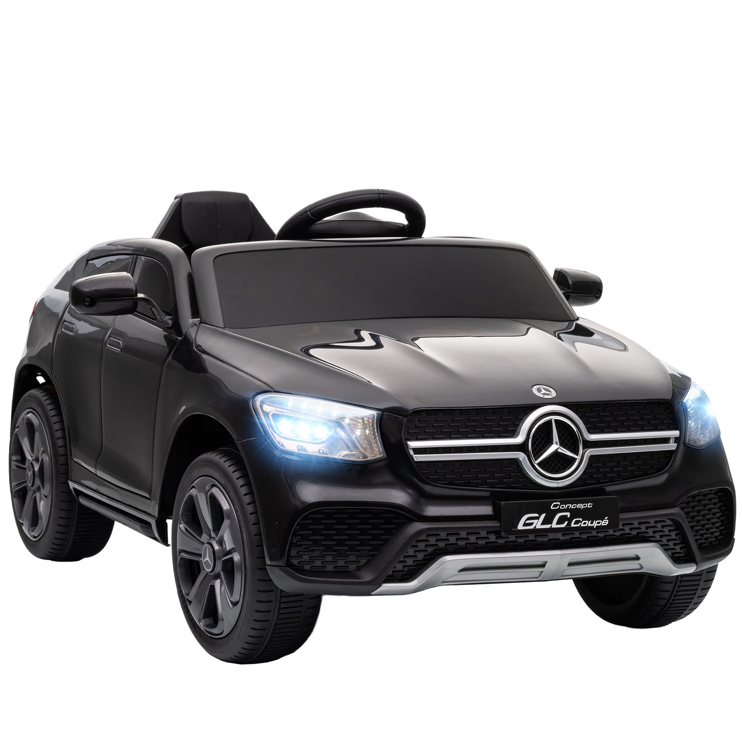 Mercedes-Benz GLC Licensed Kids Ride on Car with Remote, Black