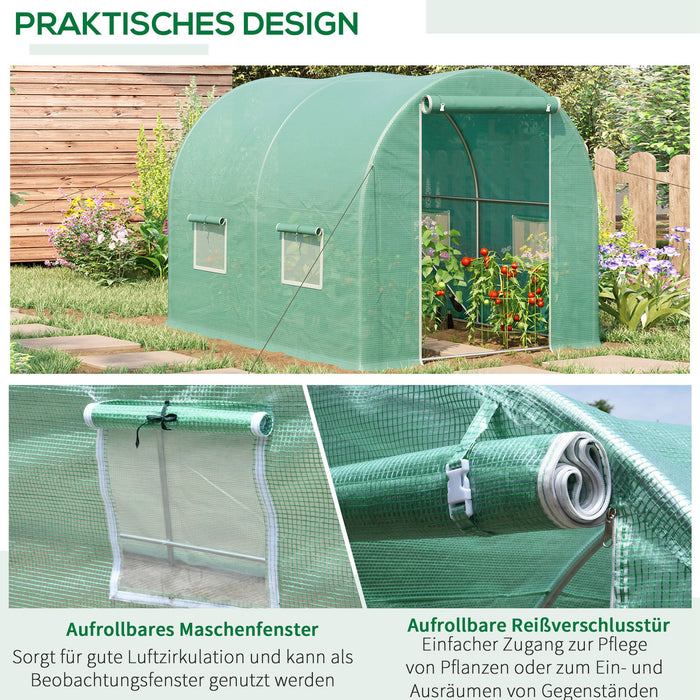 Walk-in Greenhouse, 3 x 2 M-Green