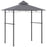 2.5M (8ft) New Double-Tier BBQ Gazebo Grill Canopy Barbecue Tent Shelter Patio Deck Cover - Grey