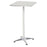 Height Adjustable Bistro Table Pub Bar Square Table Stainless Steel Top Aluminium Edge 60 x 60cm