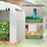 Walk in Polytunnel Greenhouse, Green House for Garden with Roll-up Window and Door, 1.8 x 1.8 x 2 m, White