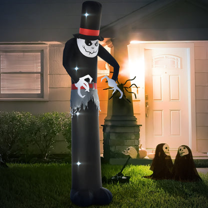 10' Inflatable Halloween Ghost Outdoor Decoration Waterproof LED Light