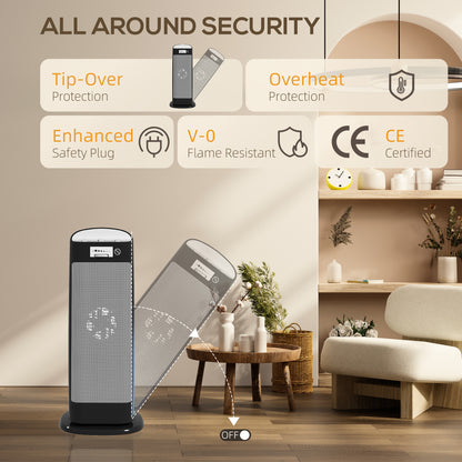 Countertop Dishwasher with Dual Water Supply and 6 Programs, White