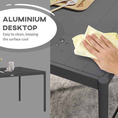 Six-Seater Aluminium Outdoor Table