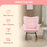 Wingback Rocking Chair for Nursing w/ Steel Frame Pink