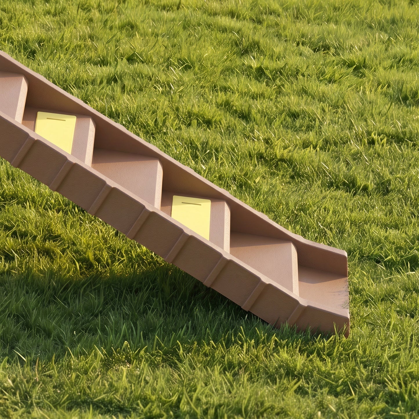 Foldable Dog Ramp for Car, Non-Slip Dog Stairs for SUVs Truck, Brown