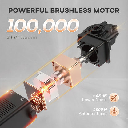 Massage Recliner with Quiet Motor, Power Reclining Chair, Grey