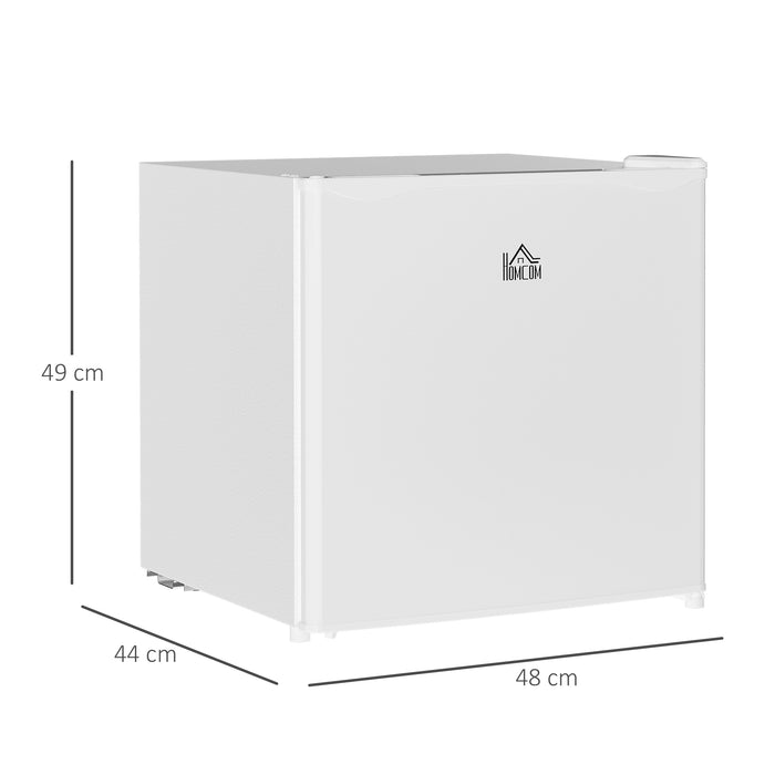 46L Table Top Fridge, Counter Top Fridge with Chiller Box, Adjustable Temperature, Reversible Door, Mini Fridge for Bedroom