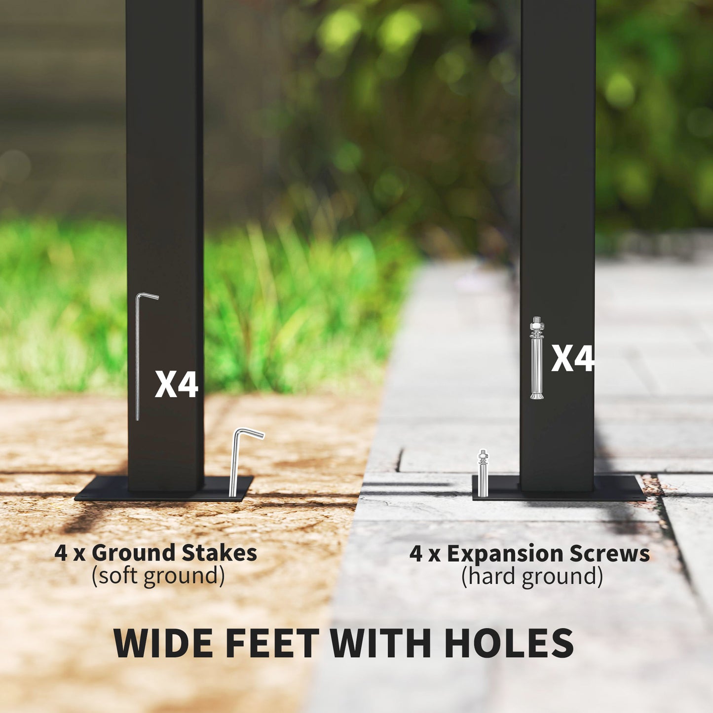 3 x 4m Wall Mounted Pergola with Retractable Roof, Khaki