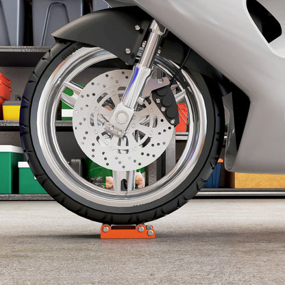 Motorcycle Wheel Roller Stand for Tyre Cleaning and Chain Lubrication