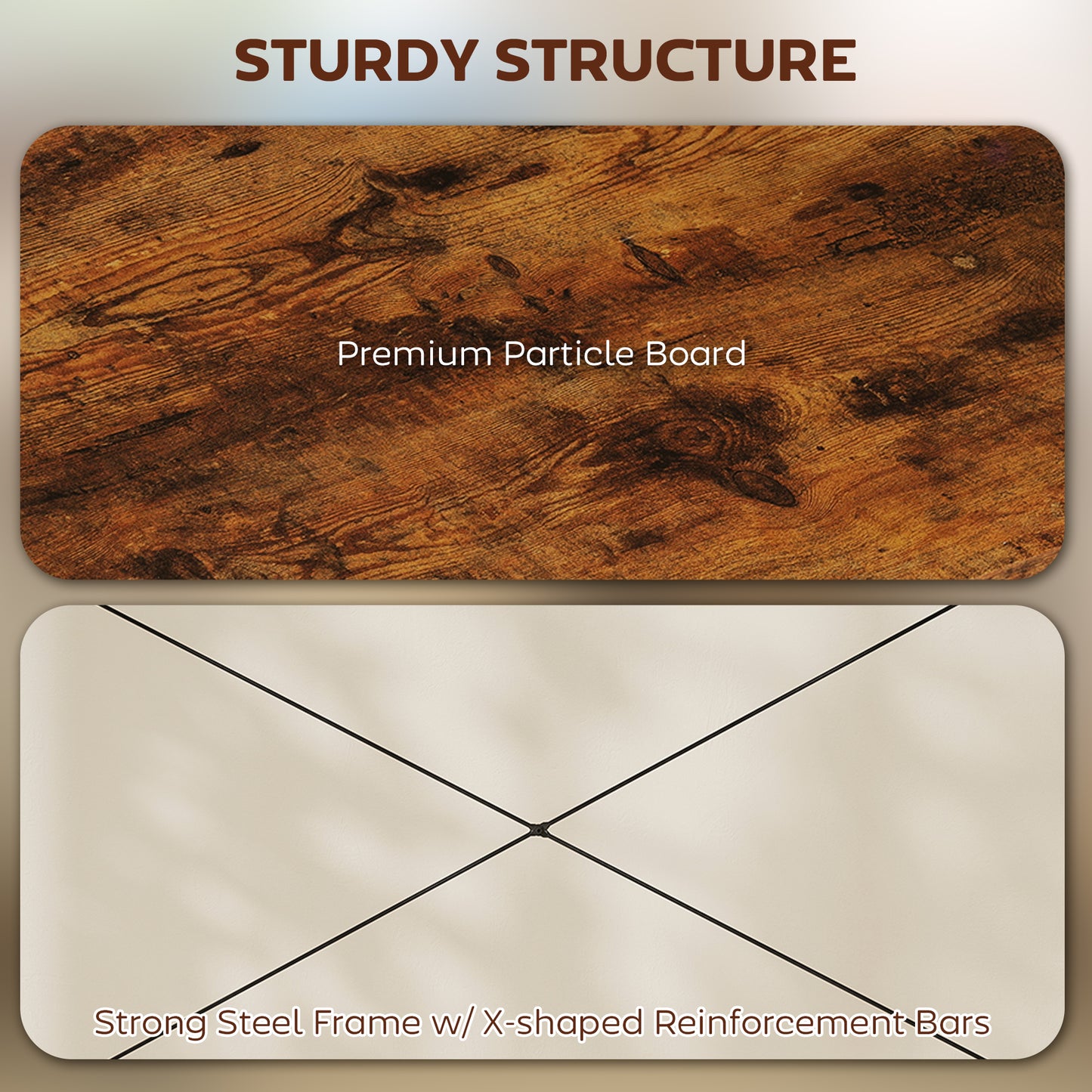 L-Shaped Computer Desk Study Workstation with 2 Shelves, Steel Frame