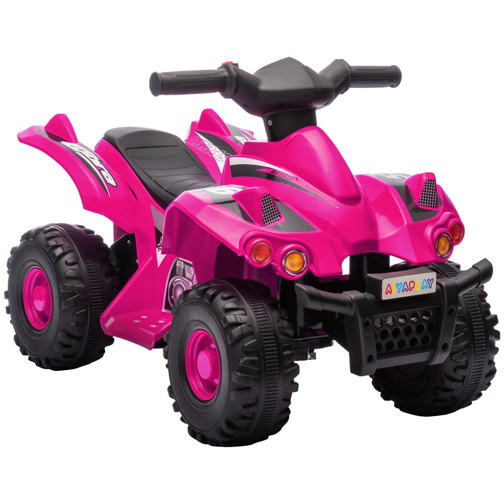 6V Kids Electric Quad Bike with Music, Forward Function, Pink