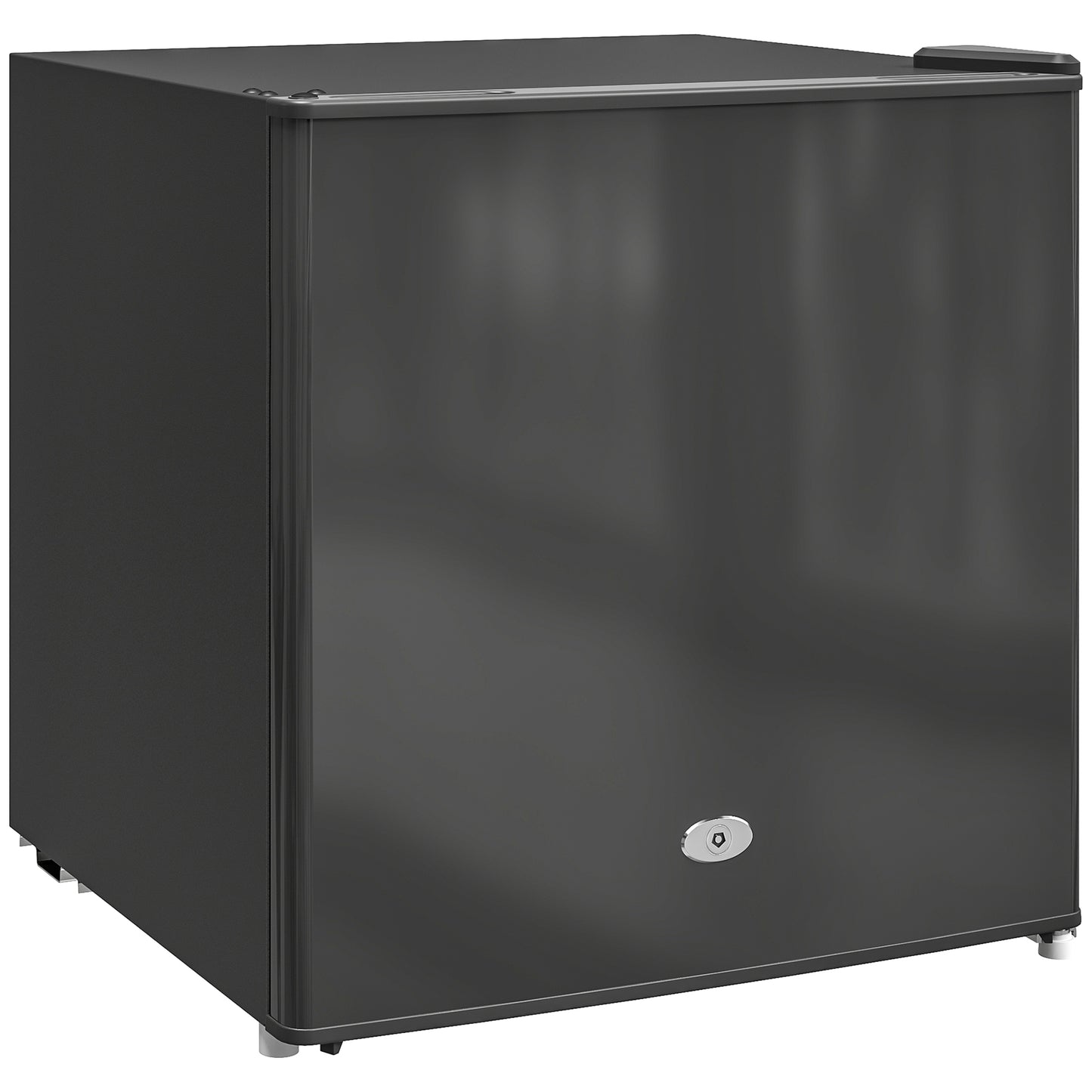 35L Tabletop Freezer with Removable Wire Shelf and Two Keys, Black