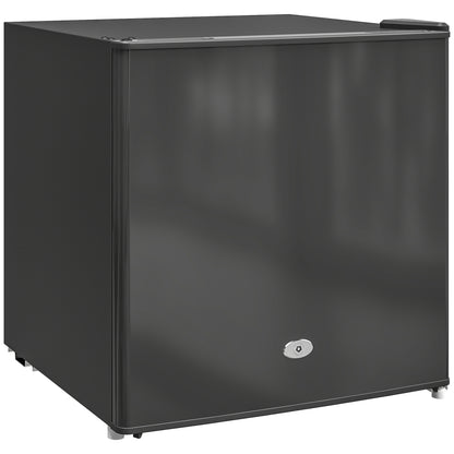 35L Tabletop Freezer with Removable Wire Shelf and Two Keys, Black