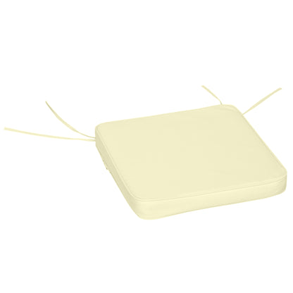 Set of 6 Chair Cushion Seat Pads Dining Chair w/ Straps Indoor Outdoor