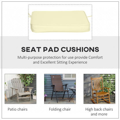 Set of 6 Chair Cushion Seat Pads Dining Chair w/ Straps Indoor Outdoor