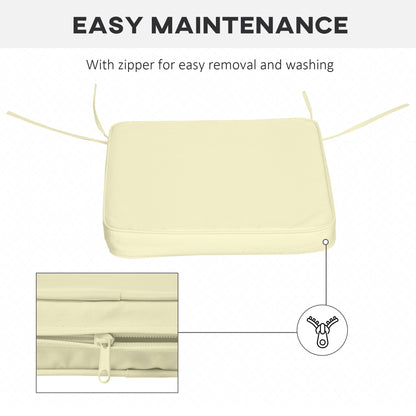 Set of 6 Chair Cushion Seat Pads Dining Chair w/ Straps Indoor Outdoor